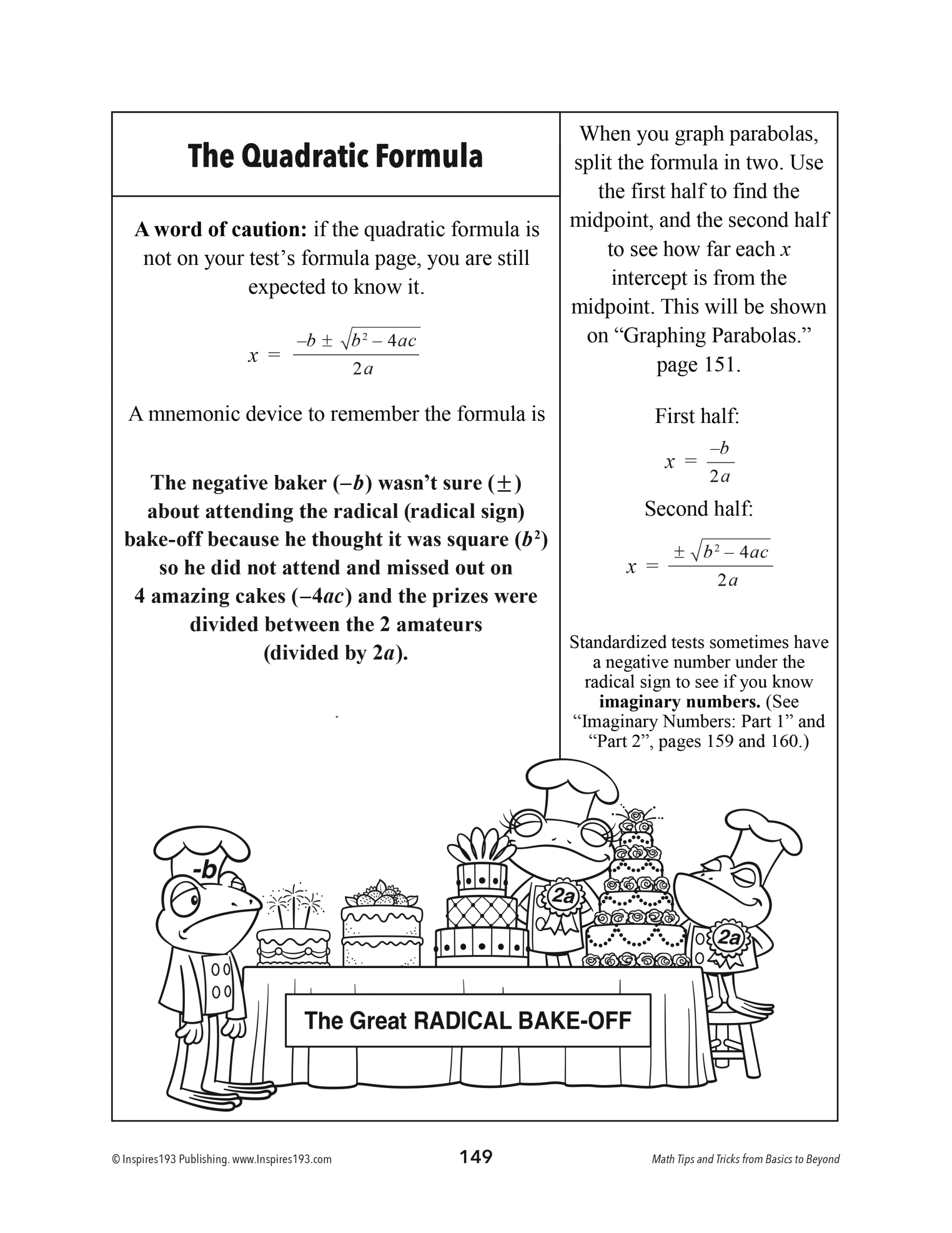 The Quadratic Formula, math tips